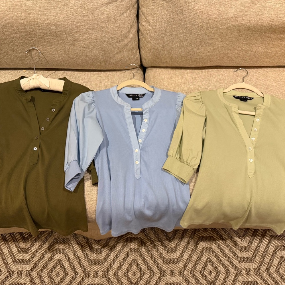 Set of 3 Veronica Beard Coralee Tops